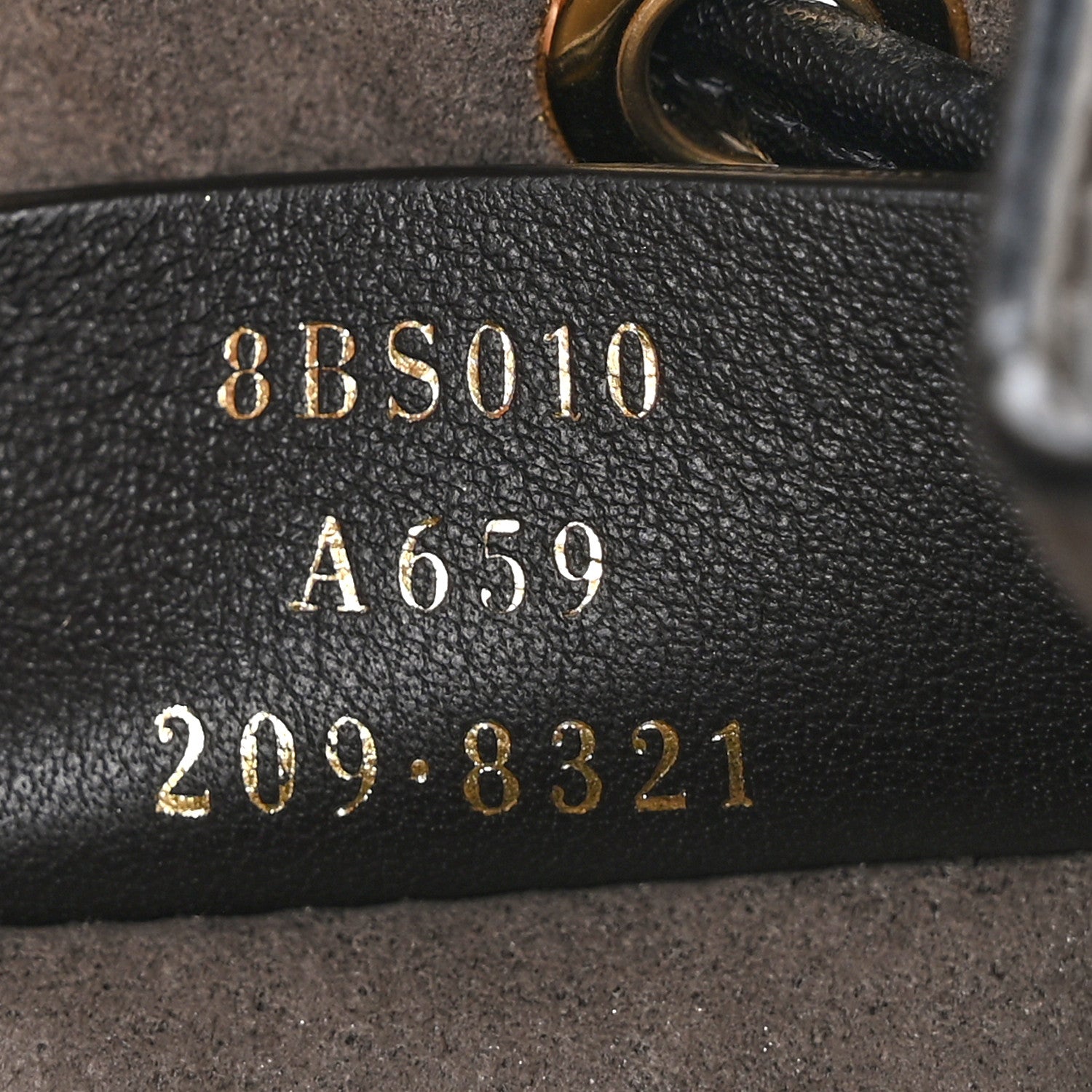 Fendi Vitello Liberty F is Fendi Bi-Color FF 1974 Embossed Mini Mon Tresor Bucket Bag Maya Black 7 of 9