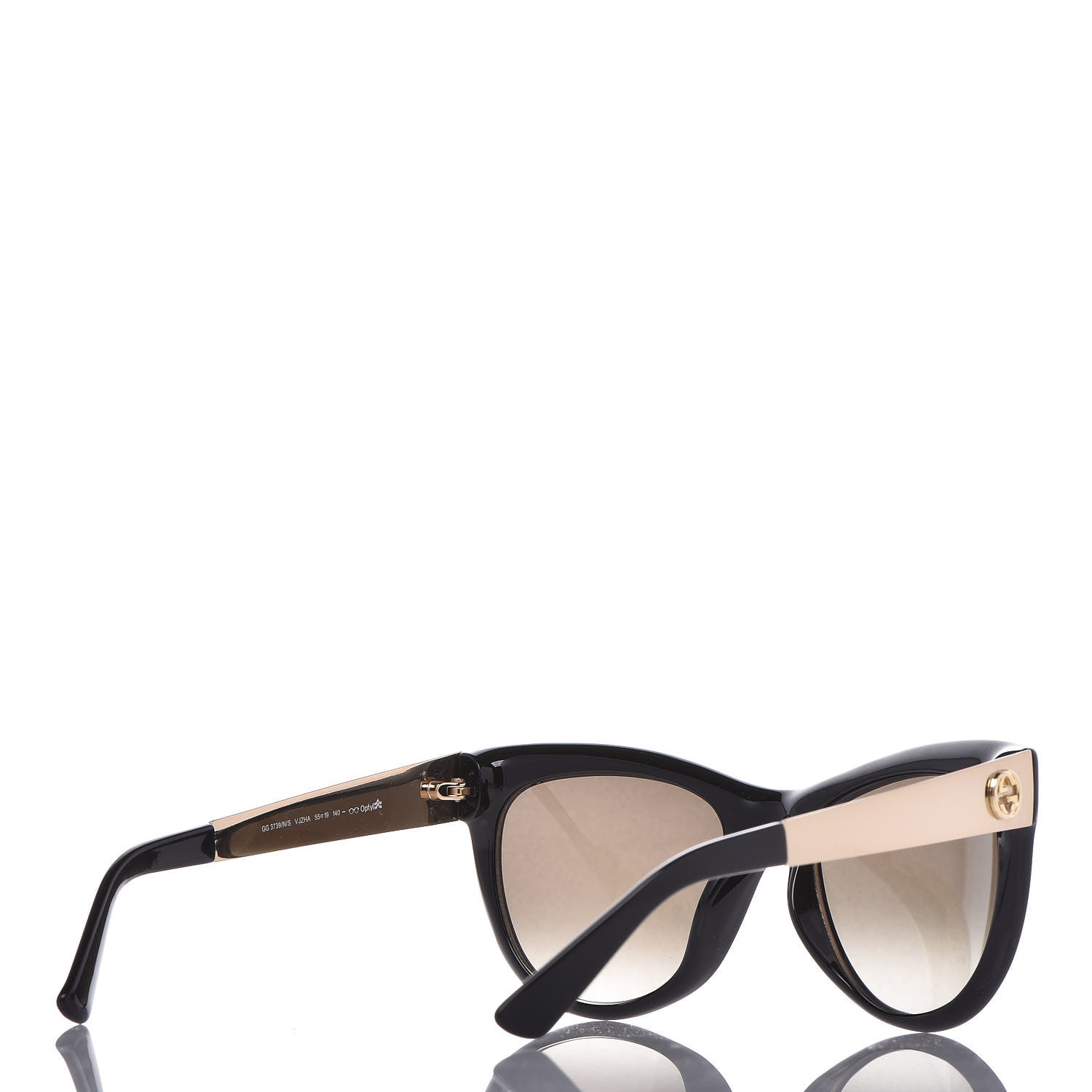 Gucci Glitter Cat Eye Sunglasses GG 3739/N/S Black 4 of 8