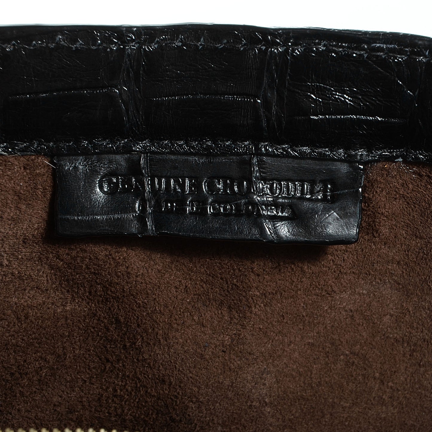 Crocodile Clutch Black