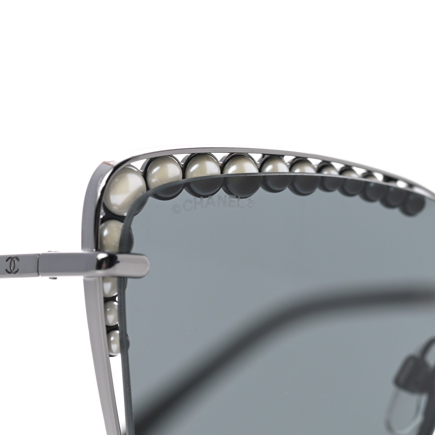 Chanel Square Frame Pearl Sunglasses 4235-H Dark Grey 7 of 7