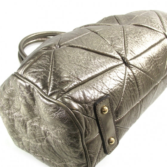 Metallic Patchwork Stam Bronze