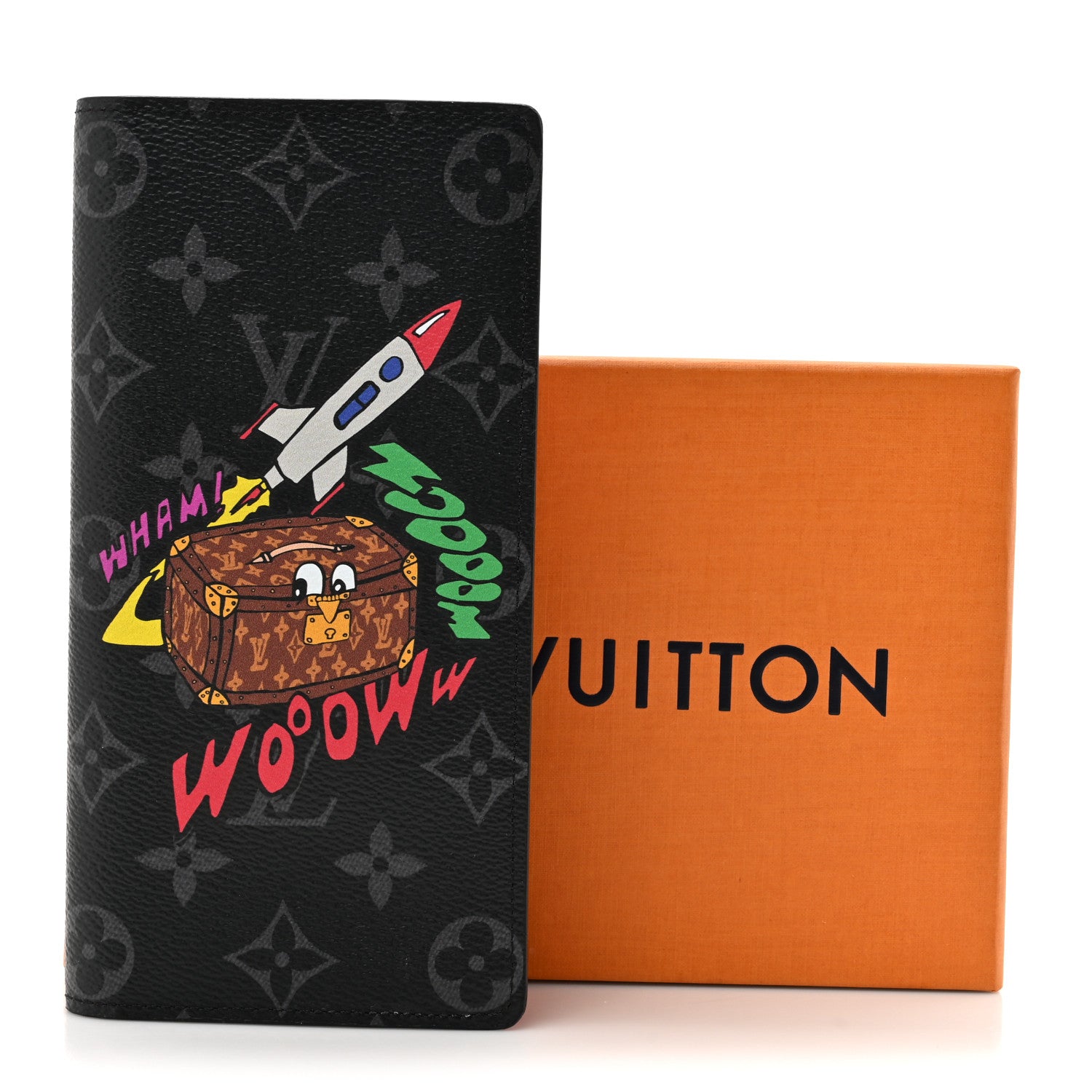 Louis Vuitton Monogram Eclipse Space Age Brazza Wallet 9 of 9