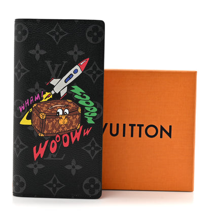 Louis Vuitton Monogram Eclipse Space Age Brazza Wallet 9 of 9