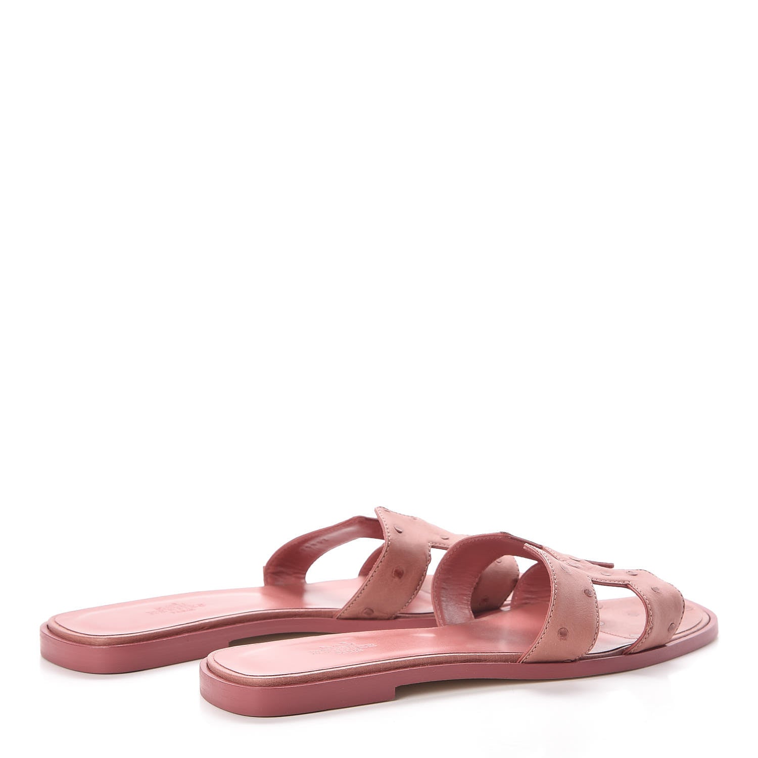 Hermes Ostrich Oran Sandals 39 Terre Cuite 4 of 7