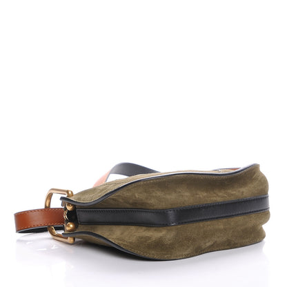 Chloe Suede Calfskin Nano Hayley Hobo Eucalyptus 4 of 7