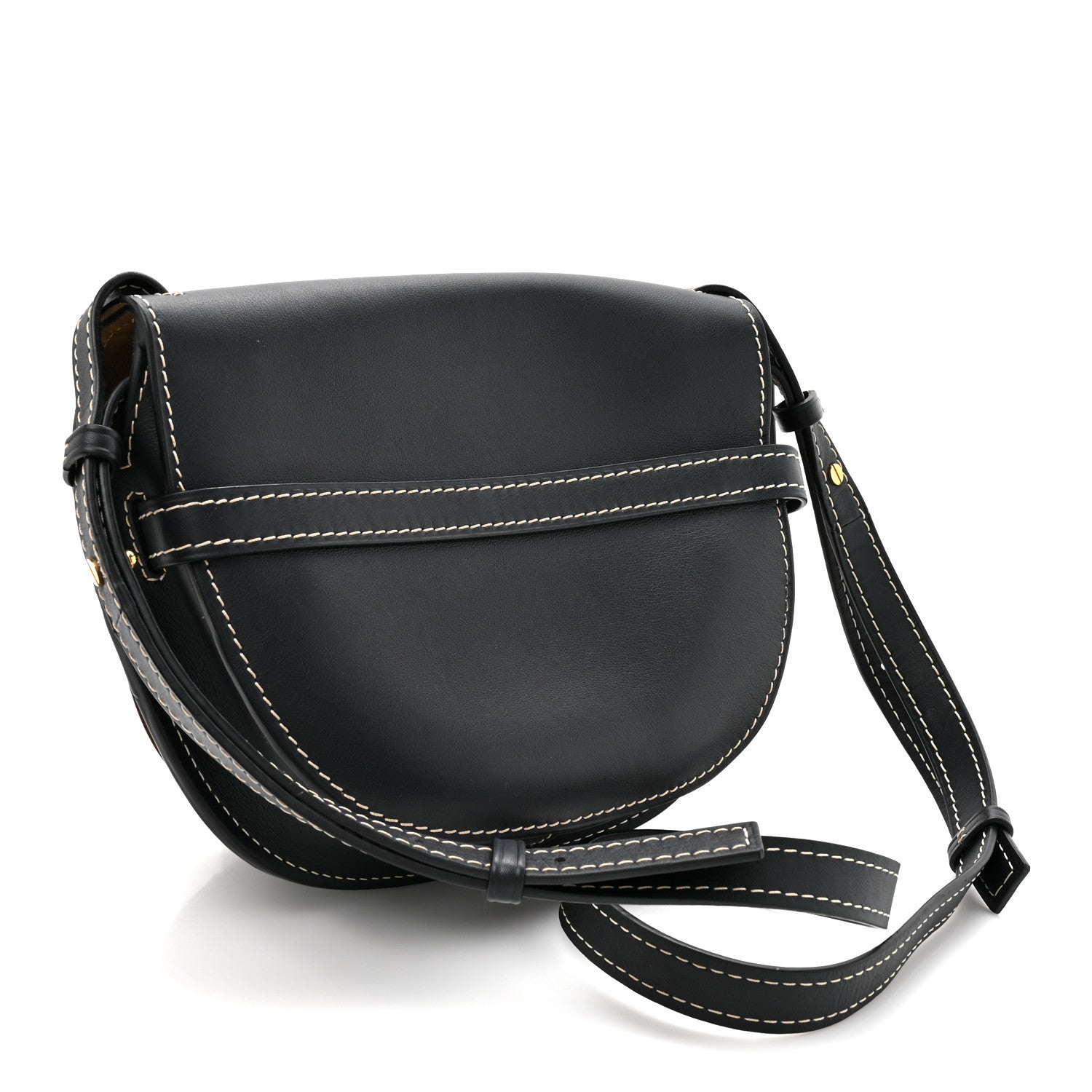 Loewe Grained Calfskin Small Gate Crossbody Bag Navy 3 of 10