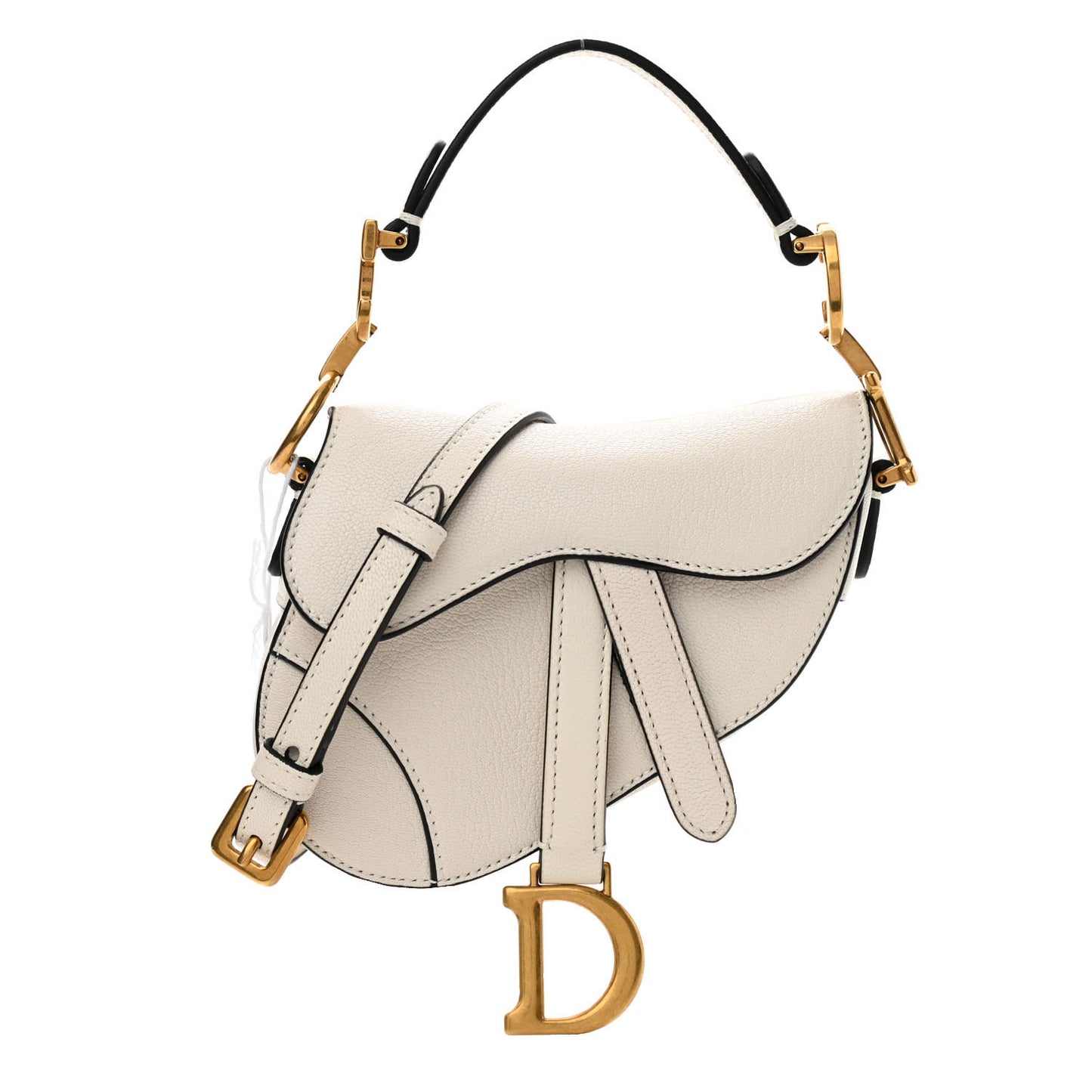 Goatskin Micro Saddle Bag With Strap