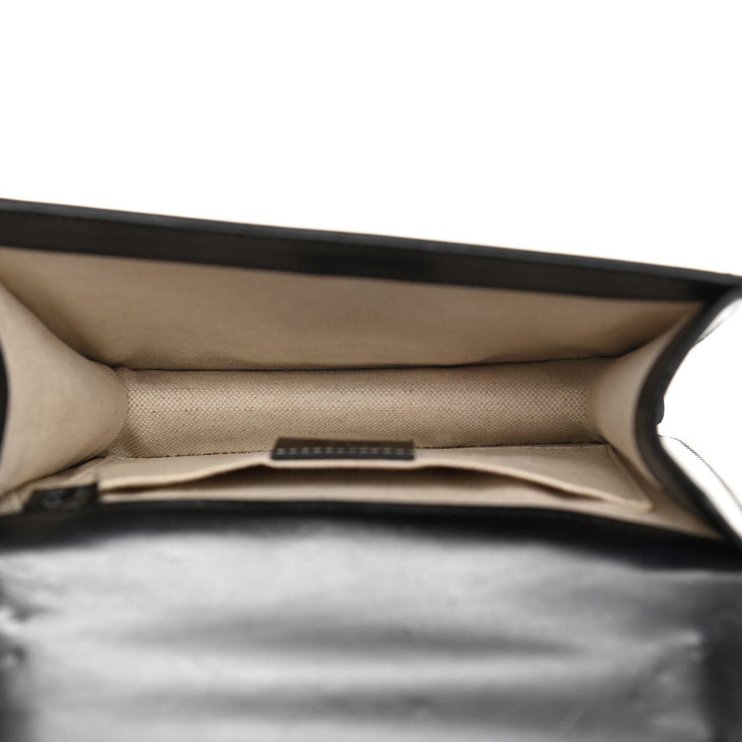 Knight Calfskin Small GG Marmont Chain Handle Bag Black