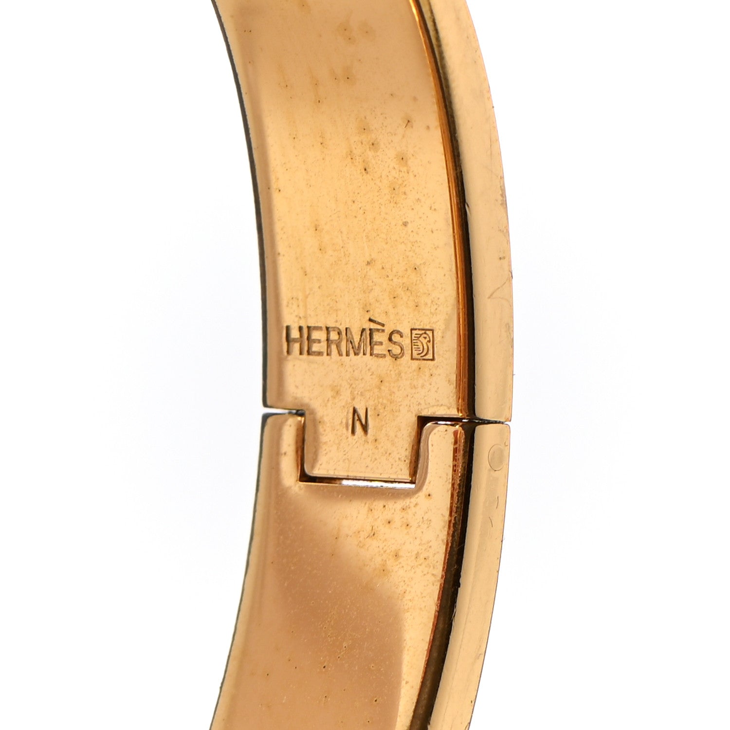 Hermes Enamel Narrow Clic Clac H Bracelet PM Orange 4 of 7