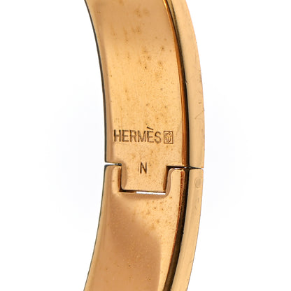 Hermes Enamel Narrow Clic Clac H Bracelet PM Orange 4 of 7