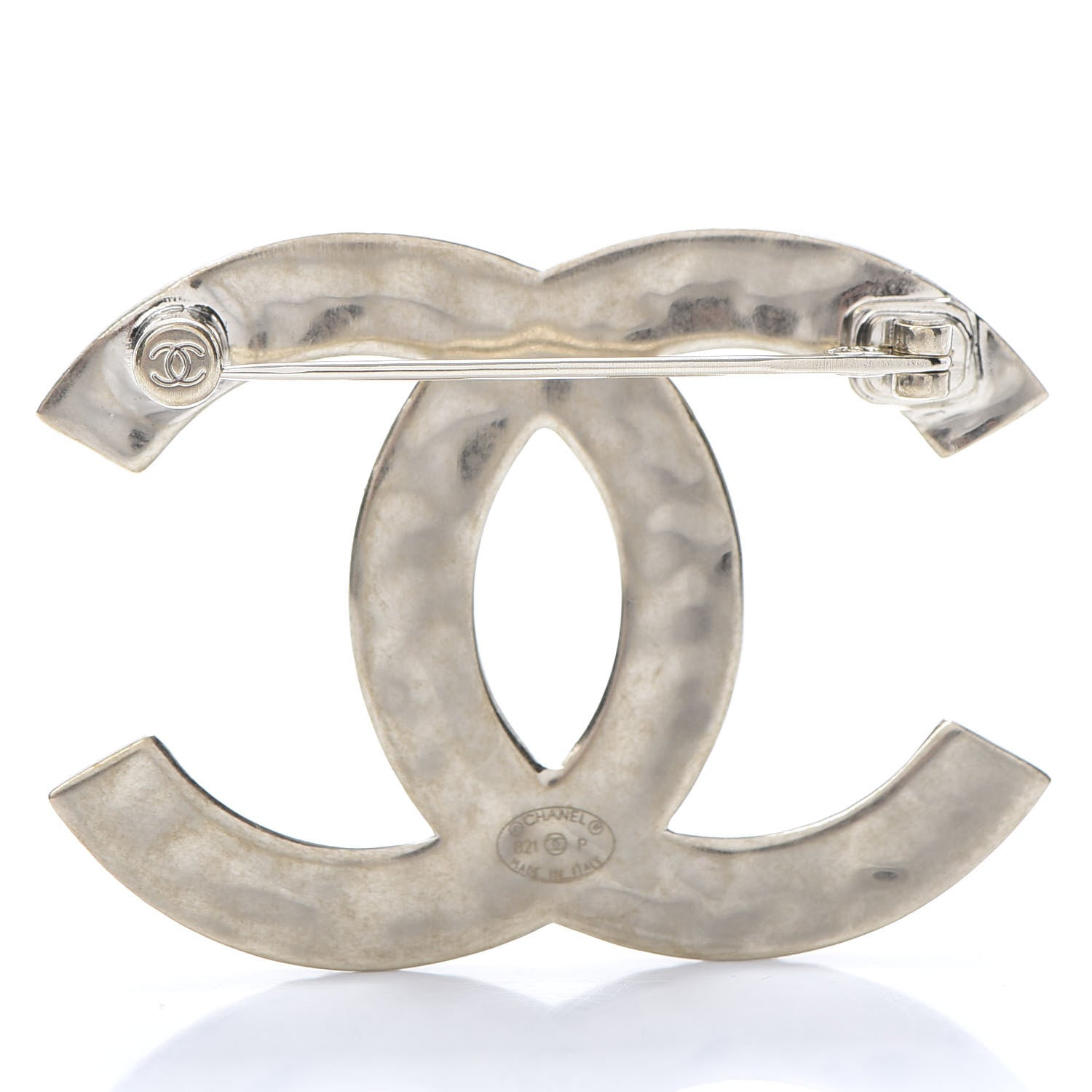 Chanel Metal CC Diamond Quilted Brooch Light Gold 3 of 5