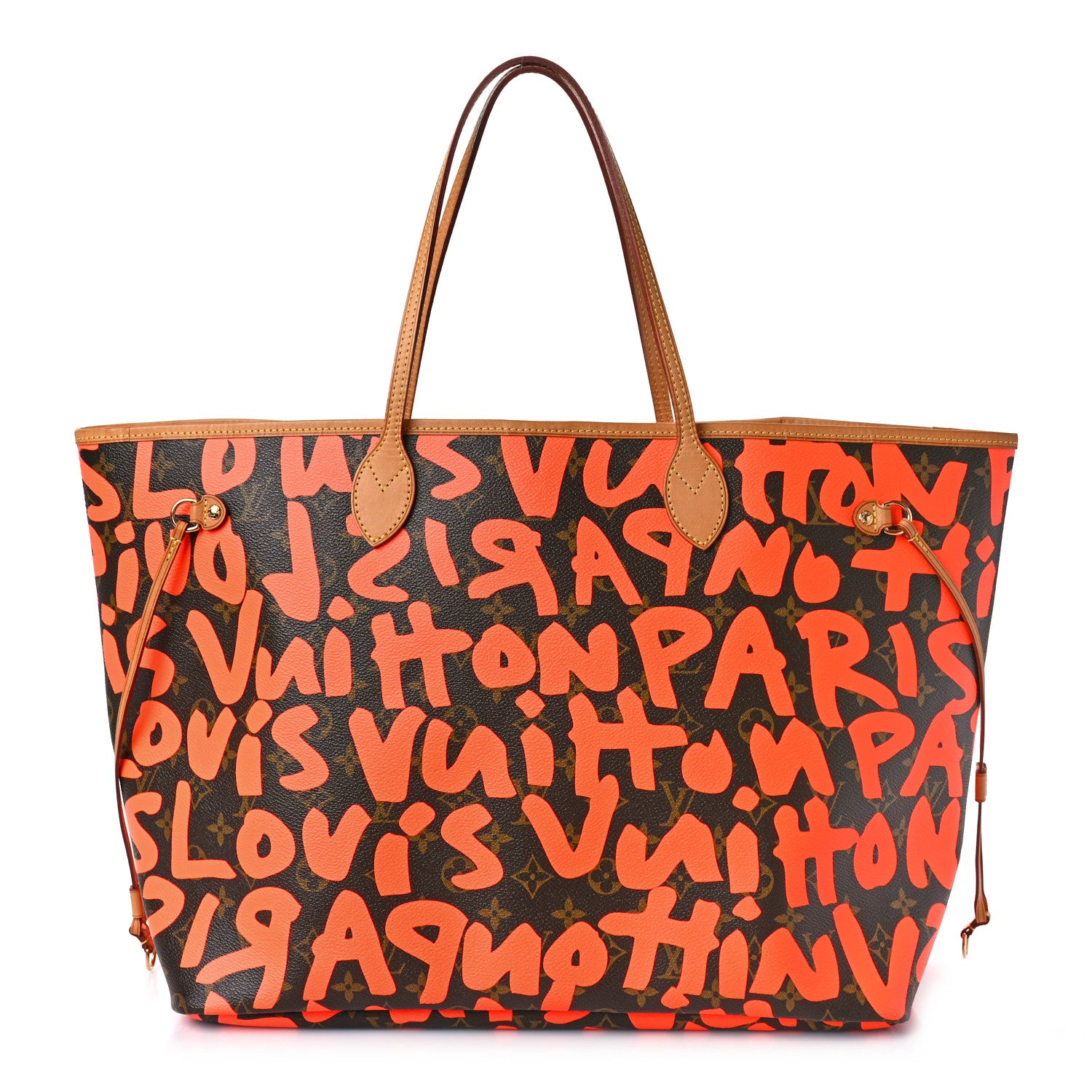 Louis Vuitton Monogram Graffiti Neverfull GM Orange 1 of 8