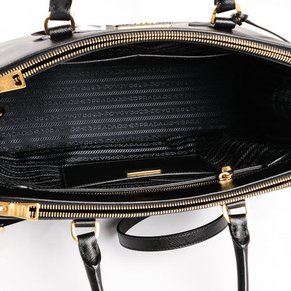 Prada Saffiano Medium Galleria Double Zip Tote Black 5 of 10