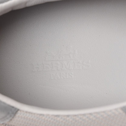 Hermes Epsom Technical Mesh Suede Mens Boomerang Sneakers 42 Gris 7 of 9