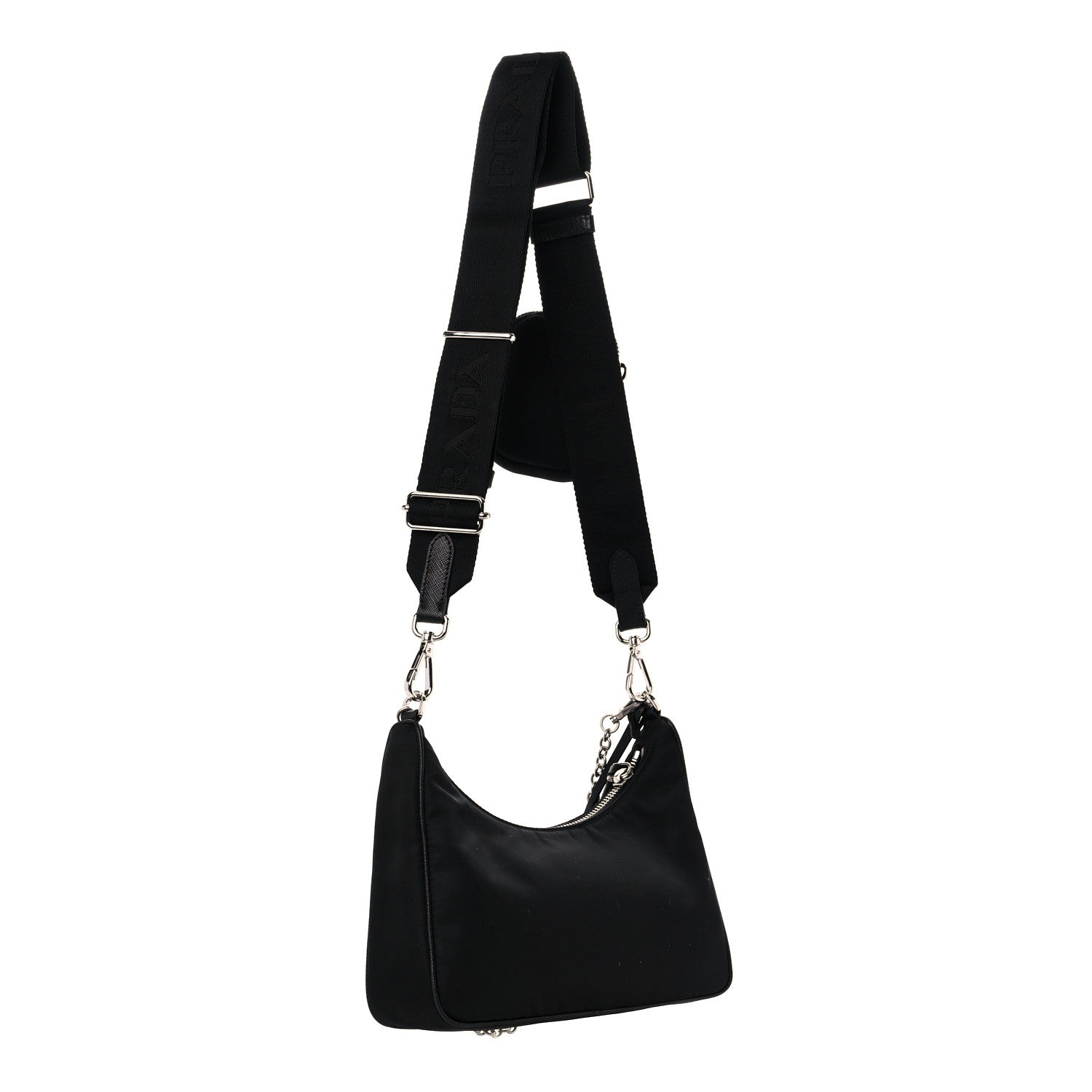 Prada Nylon Re-Edition 2005 Shoulder Bag Black 3 of 8