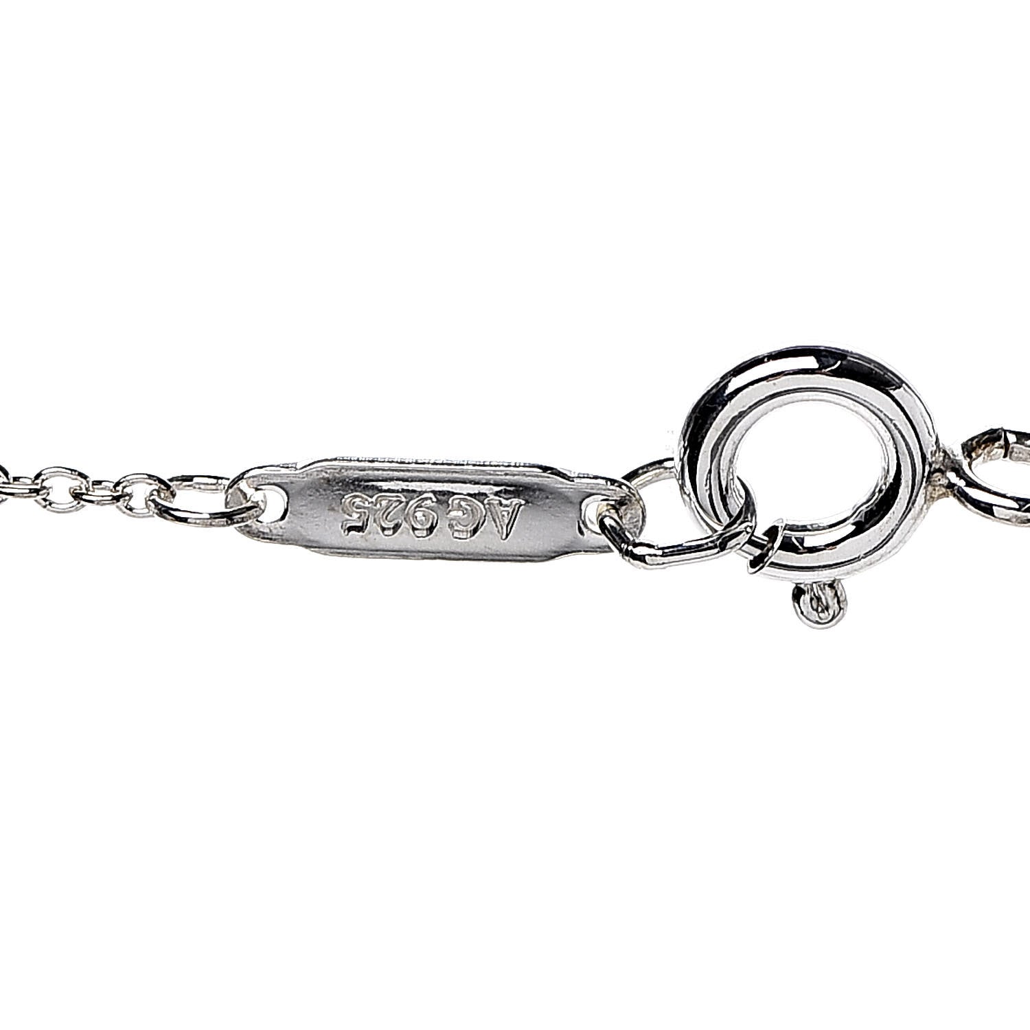 Tiffany Sterling Silver Blue Sapphire Enchant Heart Key Pendant Necklace 7 of 7