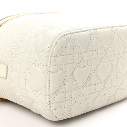 Christian Dior Lambskin Cannage DiorAmour Small Diortravel Vanity Case Latte 8 of 9