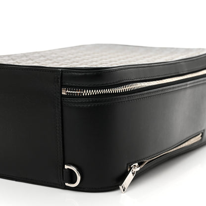 Christian Dior Calfskin Oblique Galaxy Perforated Marsupio World Tour Pelle Sling Black White 10 of 10