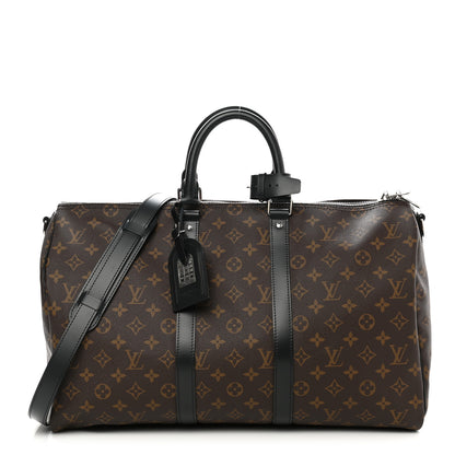 Louis Vuitton Monogram Macassar Keepall Bandouliere 45 1 of 9