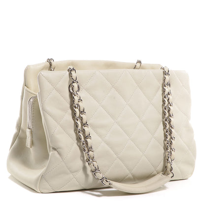 Chanel Caviar CC Timeless Soft Tote Off White 2 of 9