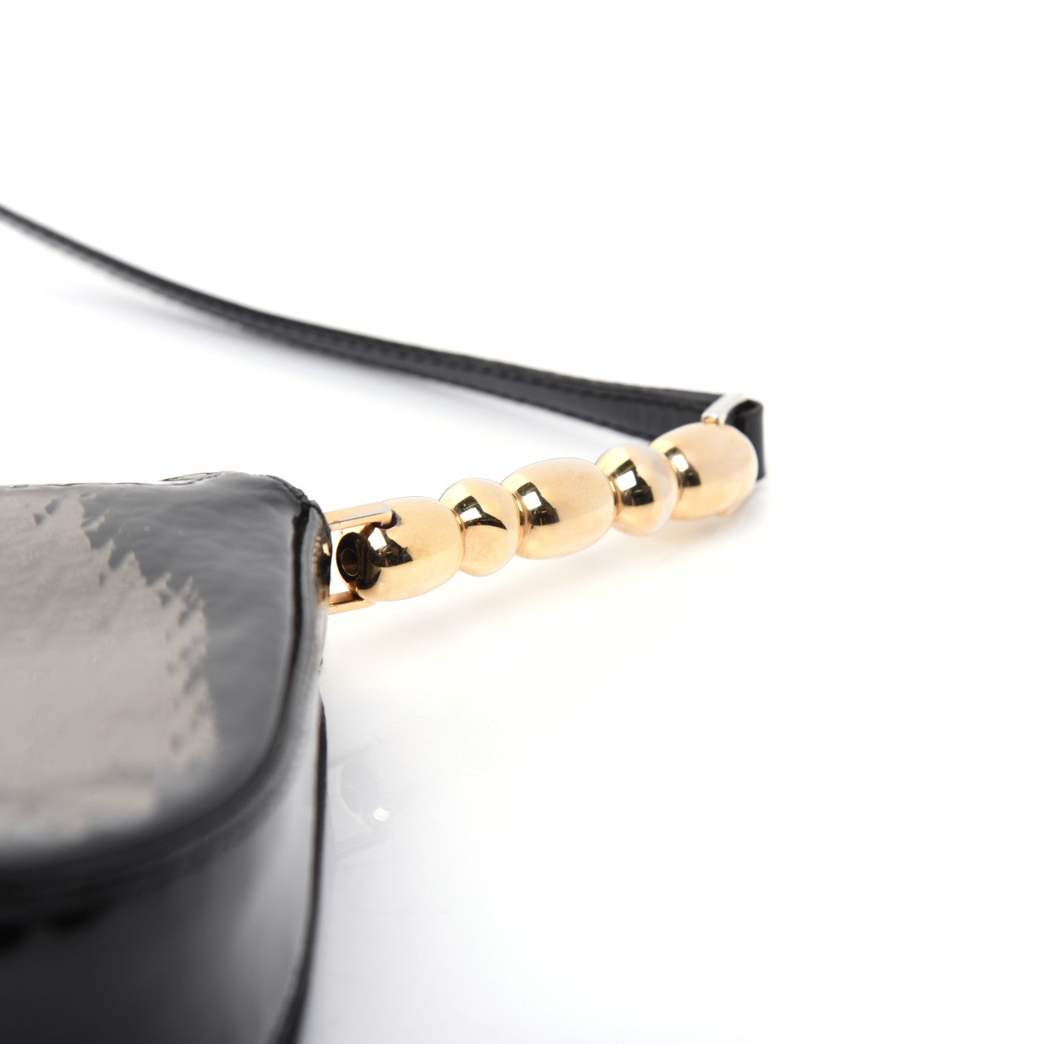 Christian Dior Patent Trotter Maris Pearl Shoulder Bag Black 23 of 26