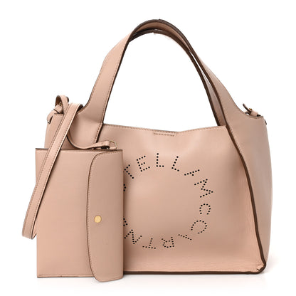 Stella McCartney Eco Alter Nappa East West Perforated Tote Beige 1 of 9