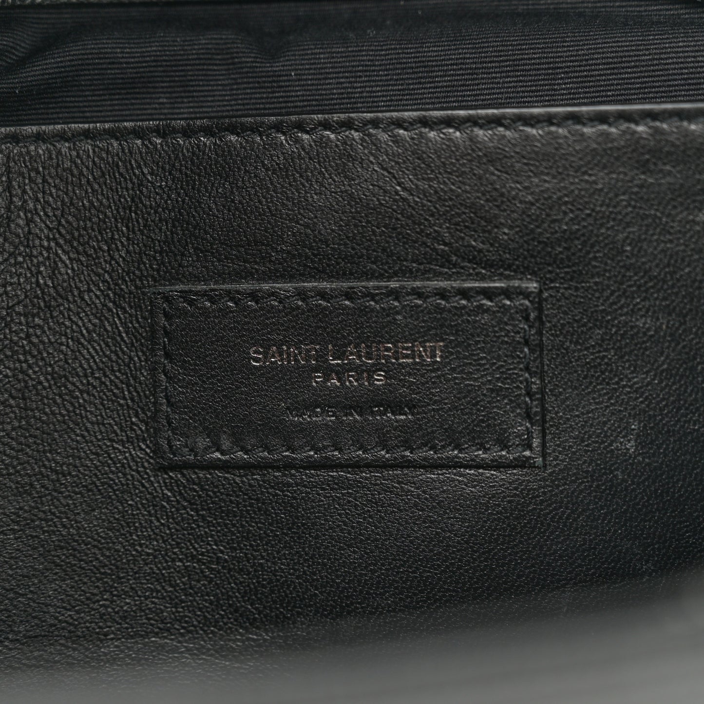Grain De Poudre Medium West Hollywood Monogram Fold-Over Black