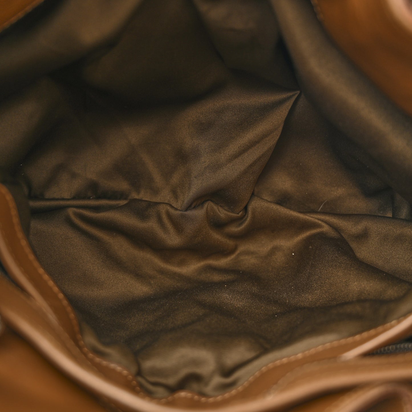 Bridle Calfskin House Check Sliced Beaton Tote Brown Ochre