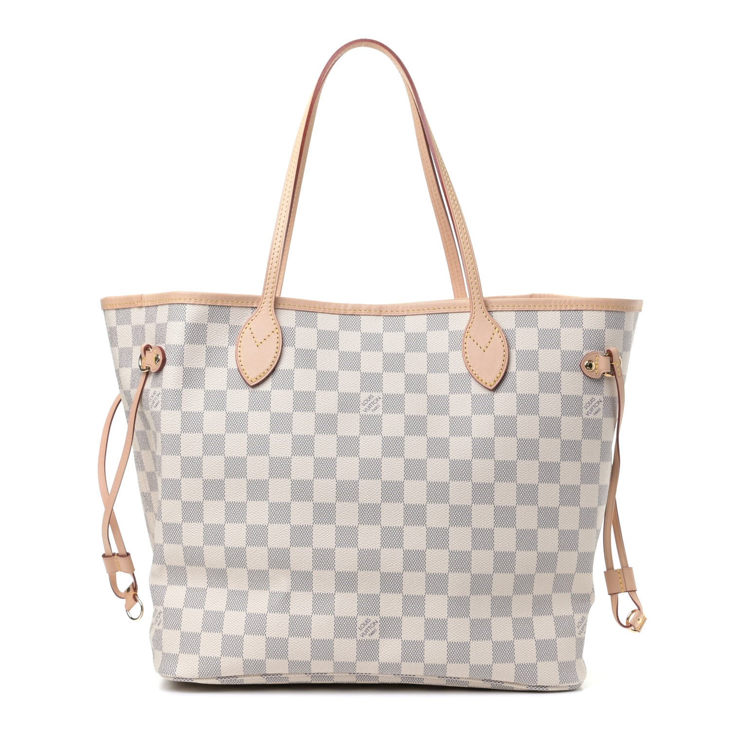 Louis Vuitton Damier Azur Neo Neverfull MM Rose Ballerine 1 of 5