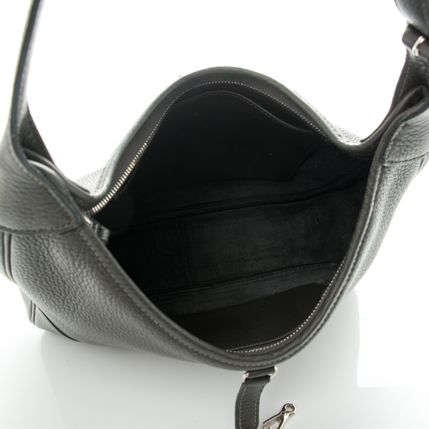 Hermes Taurillon Clemence Trim II 35 Shoulder Bag Graphite 5 of 6