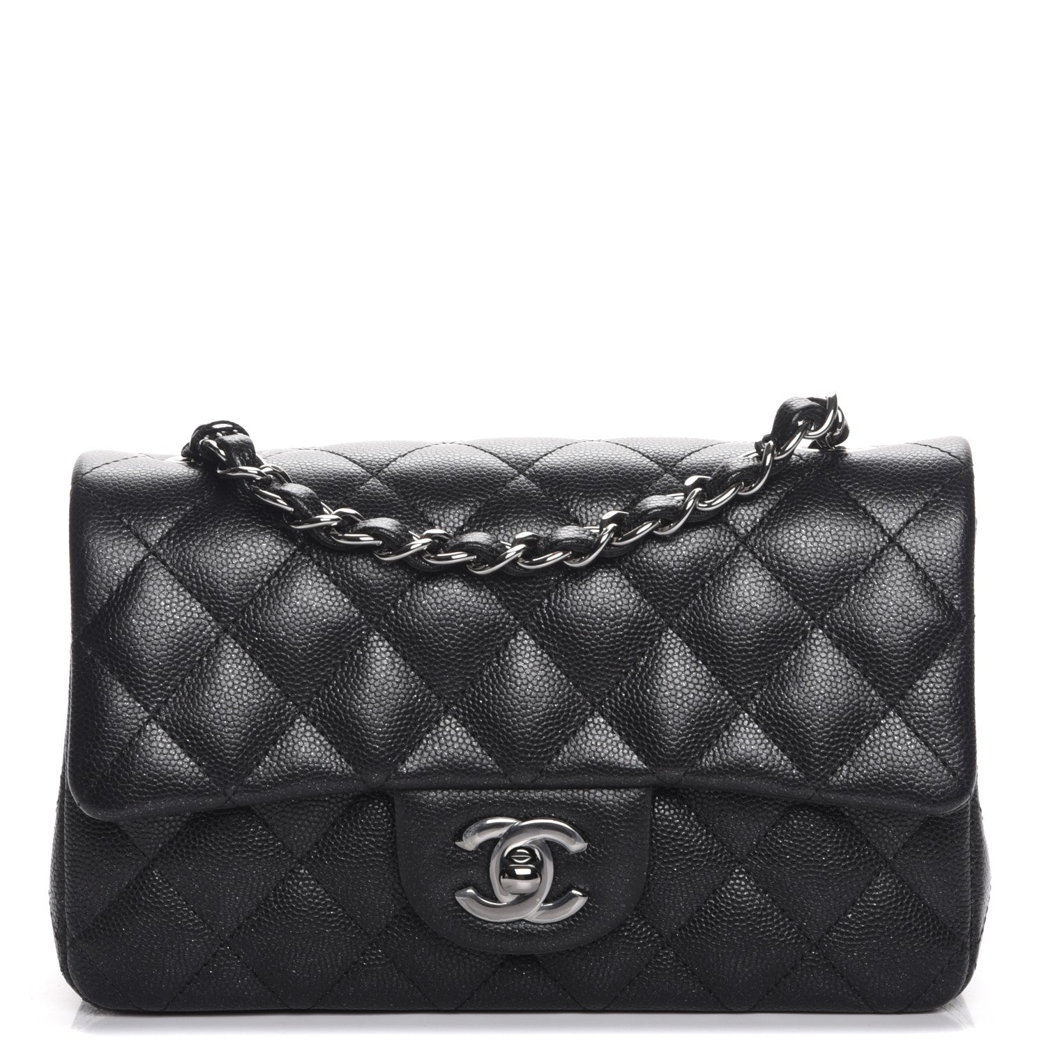Chanel Iridescent Caviar Quilted Mini Rectangular Flap Black 1 of 8