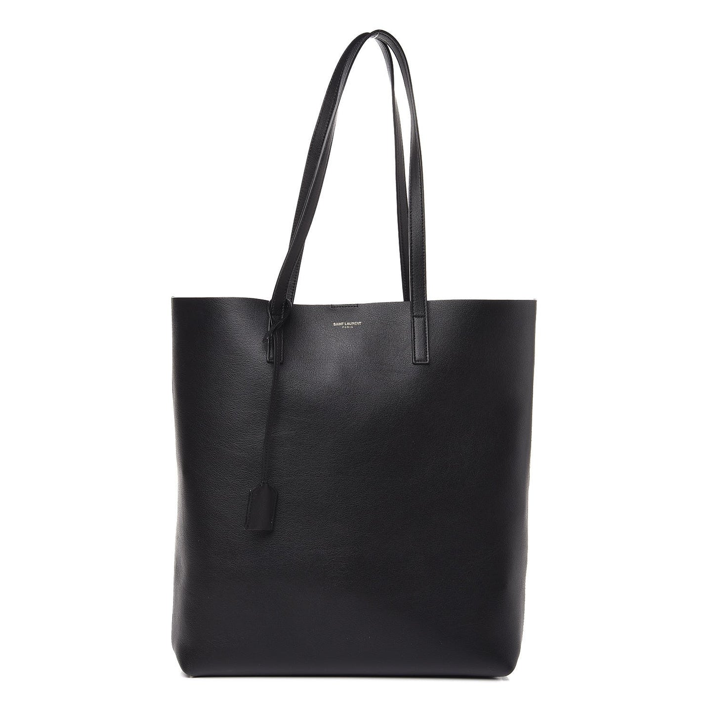 Calfskin Medium Shopping Tote Black