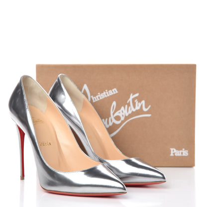 Christian Louboutin Pigalle Follies 100 Pumps 40.5 Antispecchio Silver 10 of 10