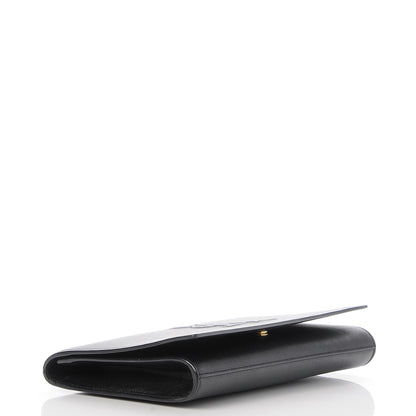 Saint Laurent Calfskin Monogram Large Belle De Jour Clutch Black 4 of 7