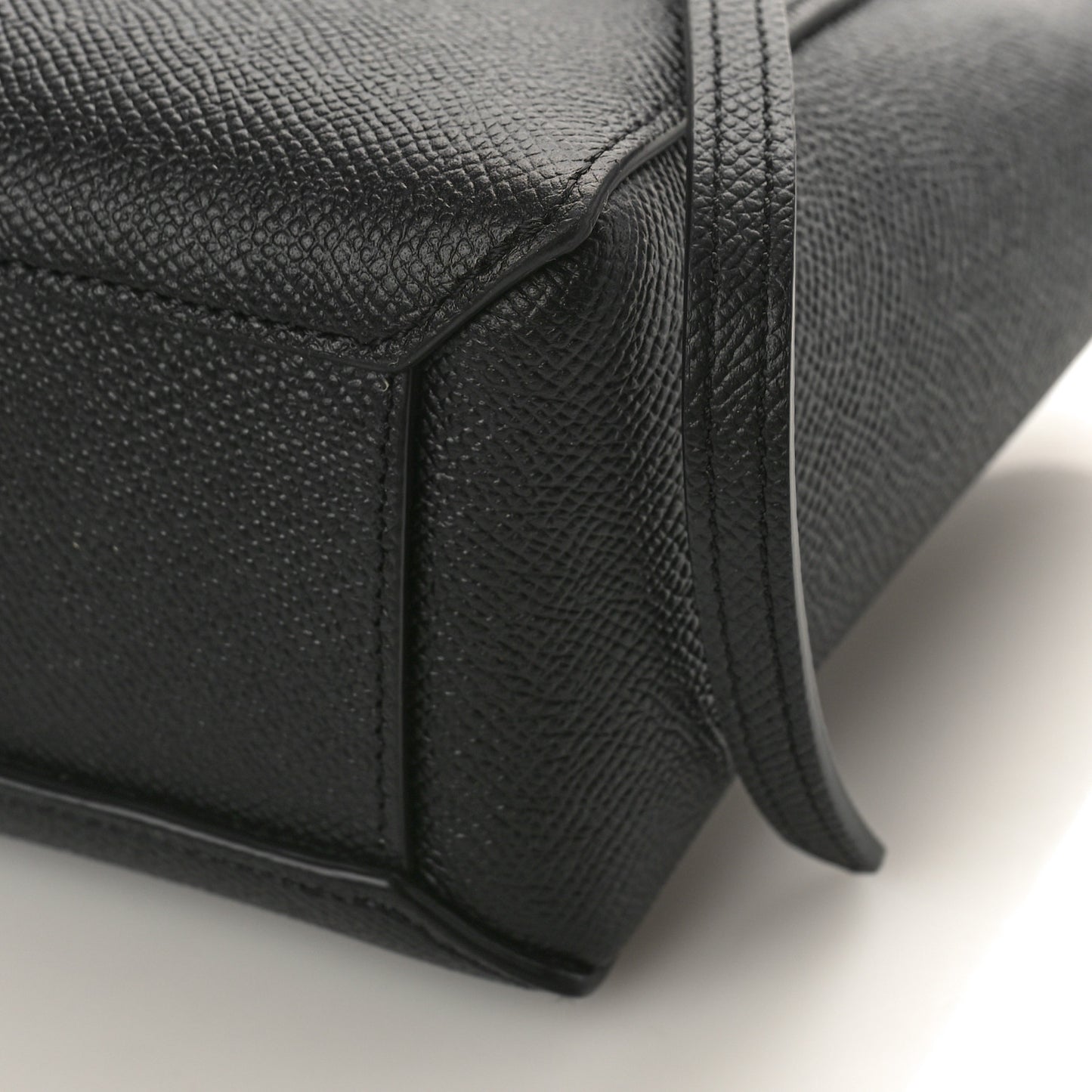 Grained Calfskin Pico Belt Bag Black
