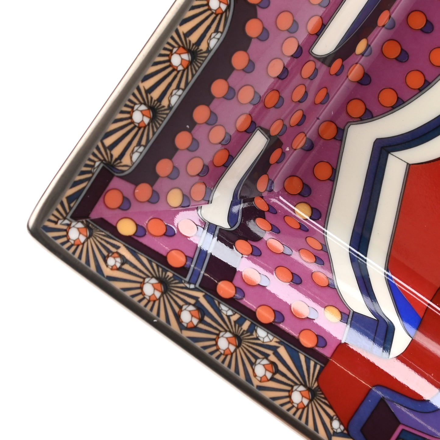 Porcelain Electrique Change Tray Pourpre