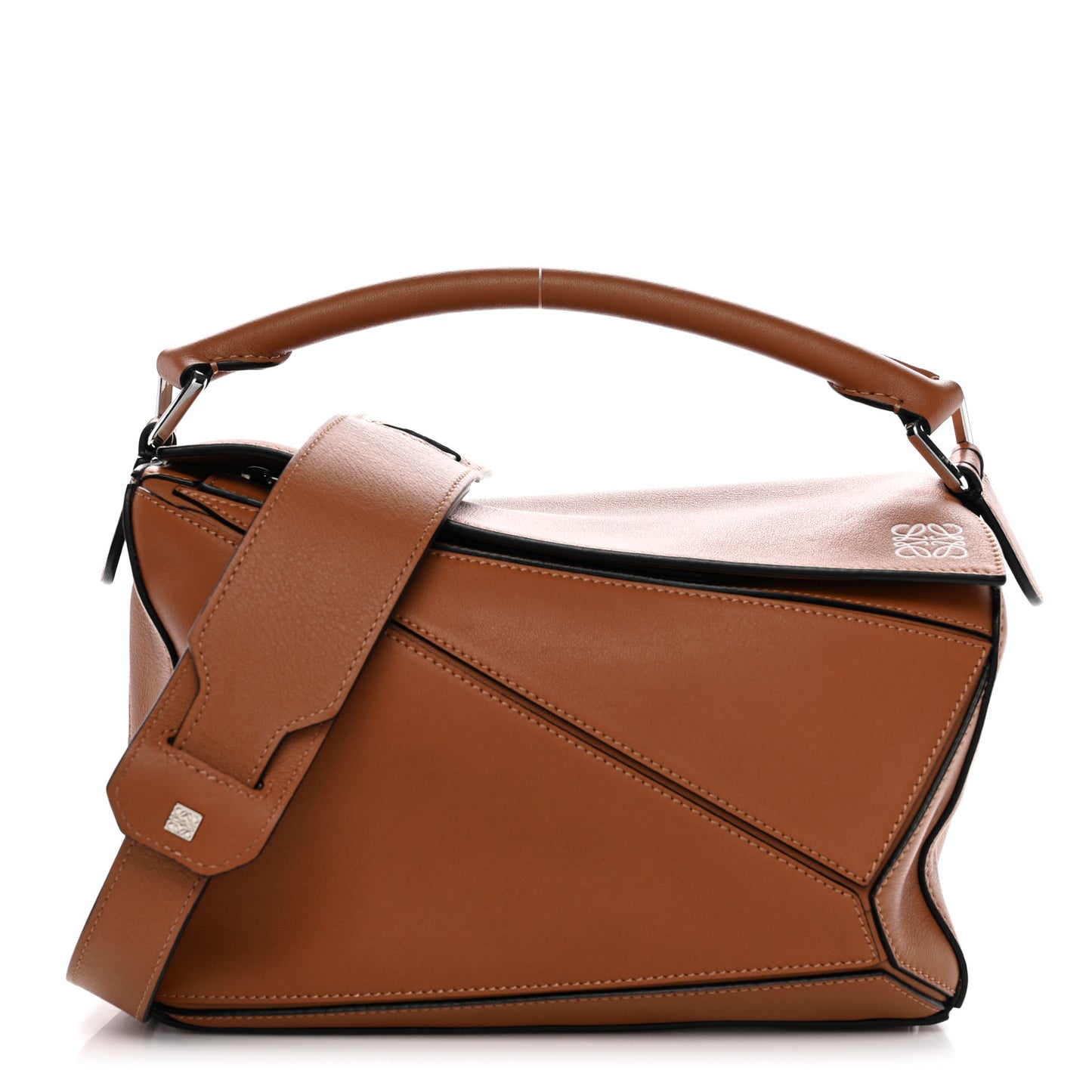 Calfskin Small Puzzle Bag Tan