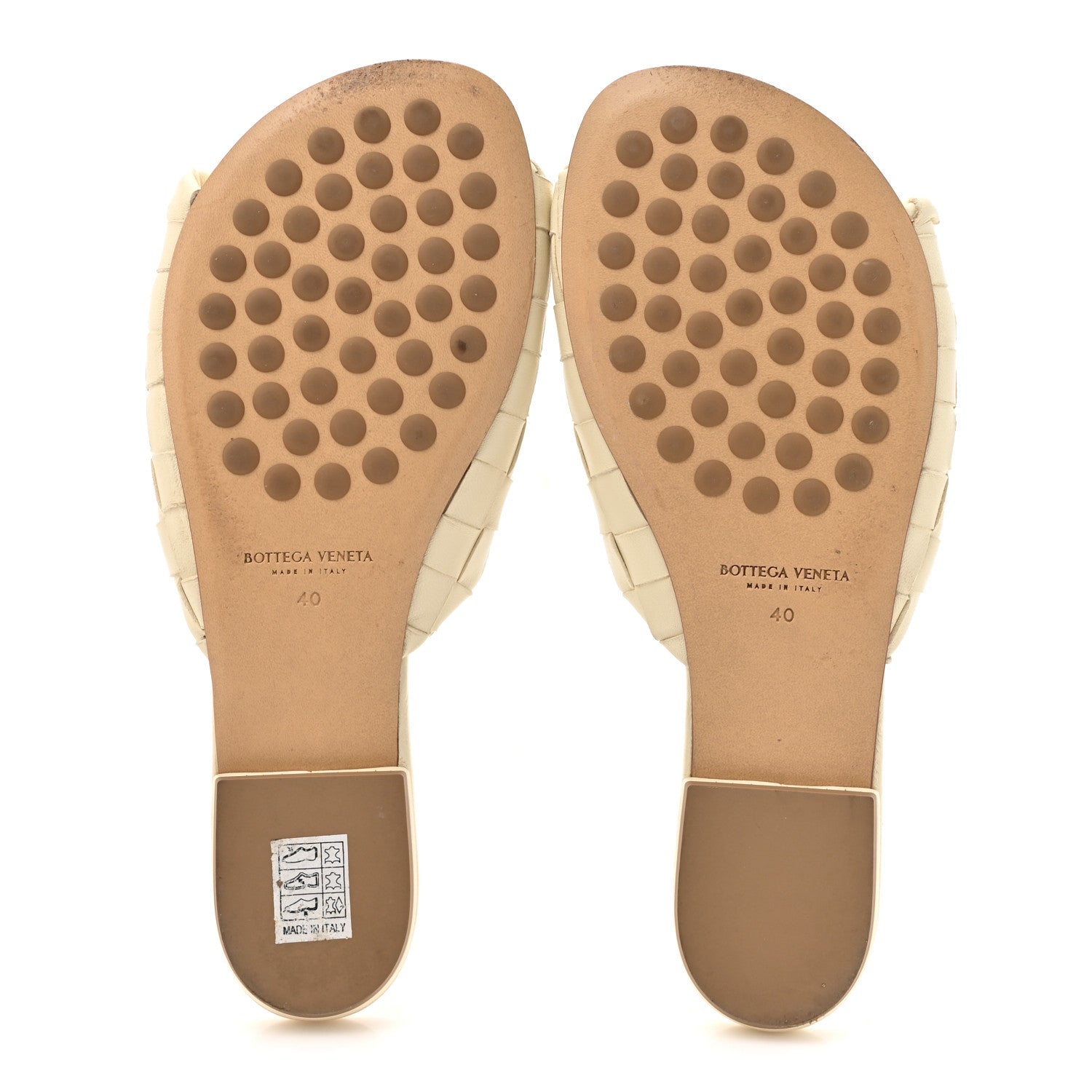 Bottega Veneta Nappa Twisted Intrecciato Blink Flat Mule Sandals 40 Sea Salt 6 of 9