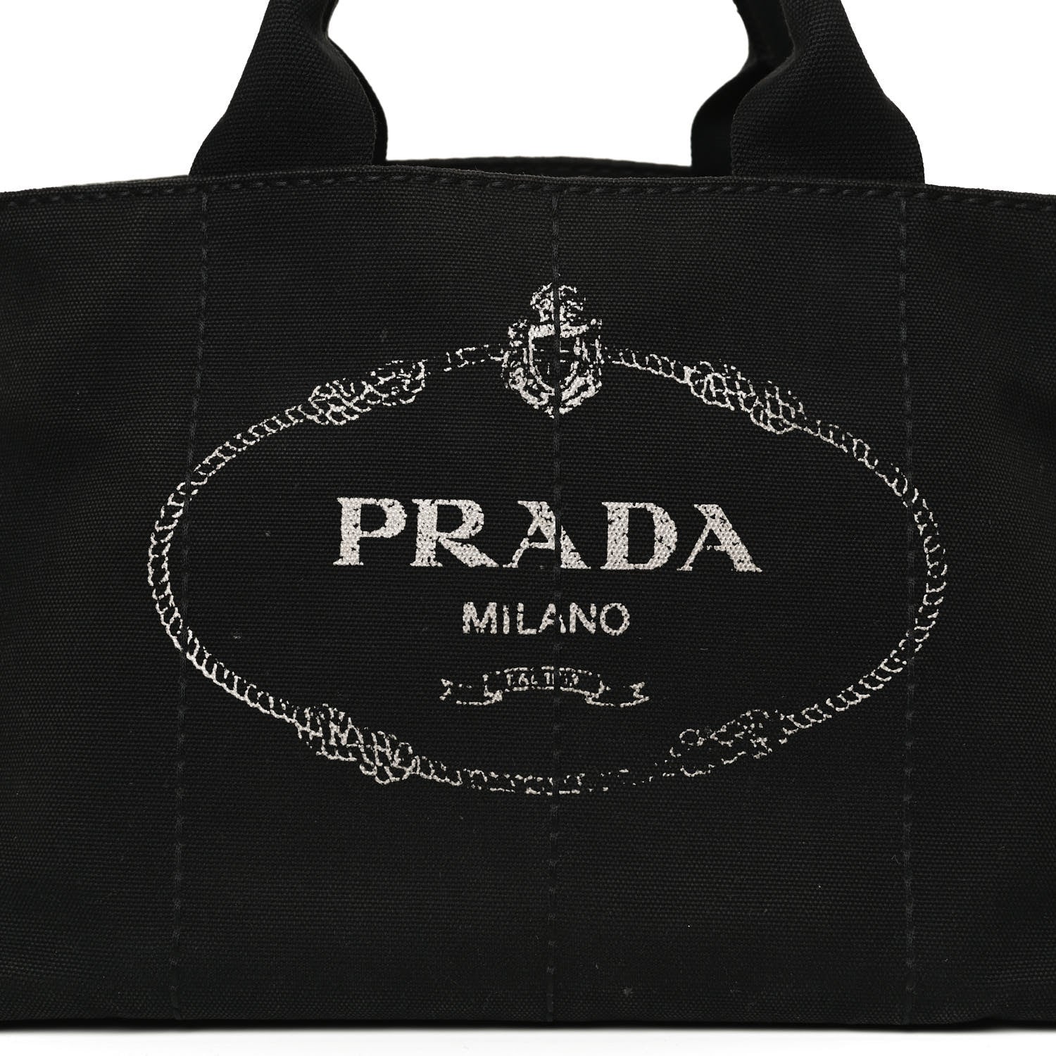 Prada Canapa Logo Tote Black 7 of 10