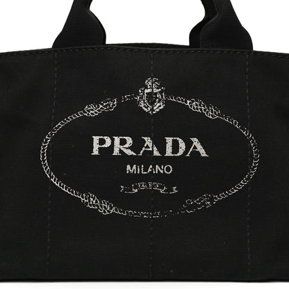 Prada Canapa Logo Tote Black 7 of 10