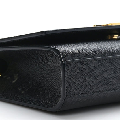 Saint Laurent Grain De Poudre Small Monogram Kate Satchel Black 7 of 8