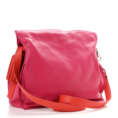 Loewe Calfskin Flamenco Shoulder Bag Magenta 3 of 12