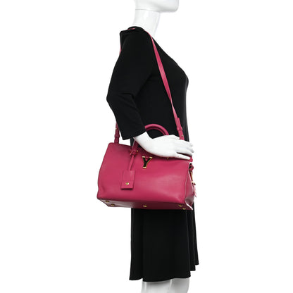 Saint Laurent Calfskin Small Classic Y Cabas Fuchsia 2 of 14