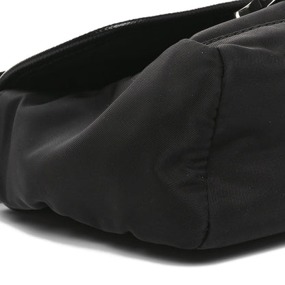 Prada Re-Nylon Saffiano Triangle Shoulder Bag Black 8 of 9