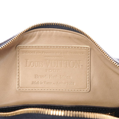Louis Vuitton Calfskin Sac Louis Bleu 6 of 8