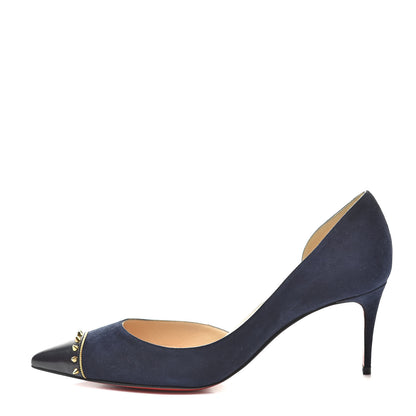 Christian Louboutin Suede Kid Culturella 70 Pumps 36.5 Nuit Gold 1 of 9