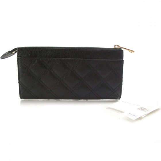 Leather Quilted Zip Wallet