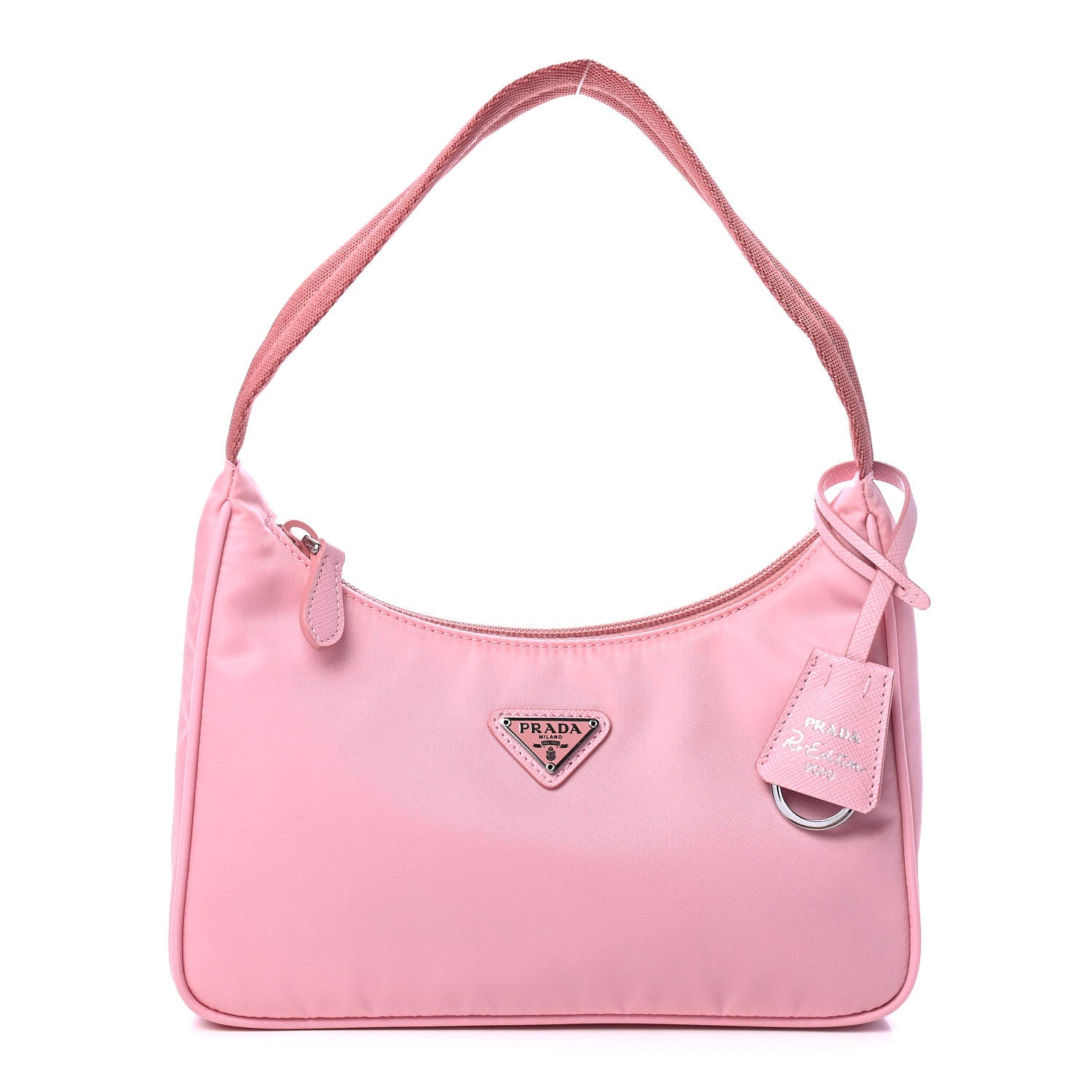 Prada Tessuto Nylon Saffiano Mini Re-Edition 2000 Bag Rosa 1 of 4