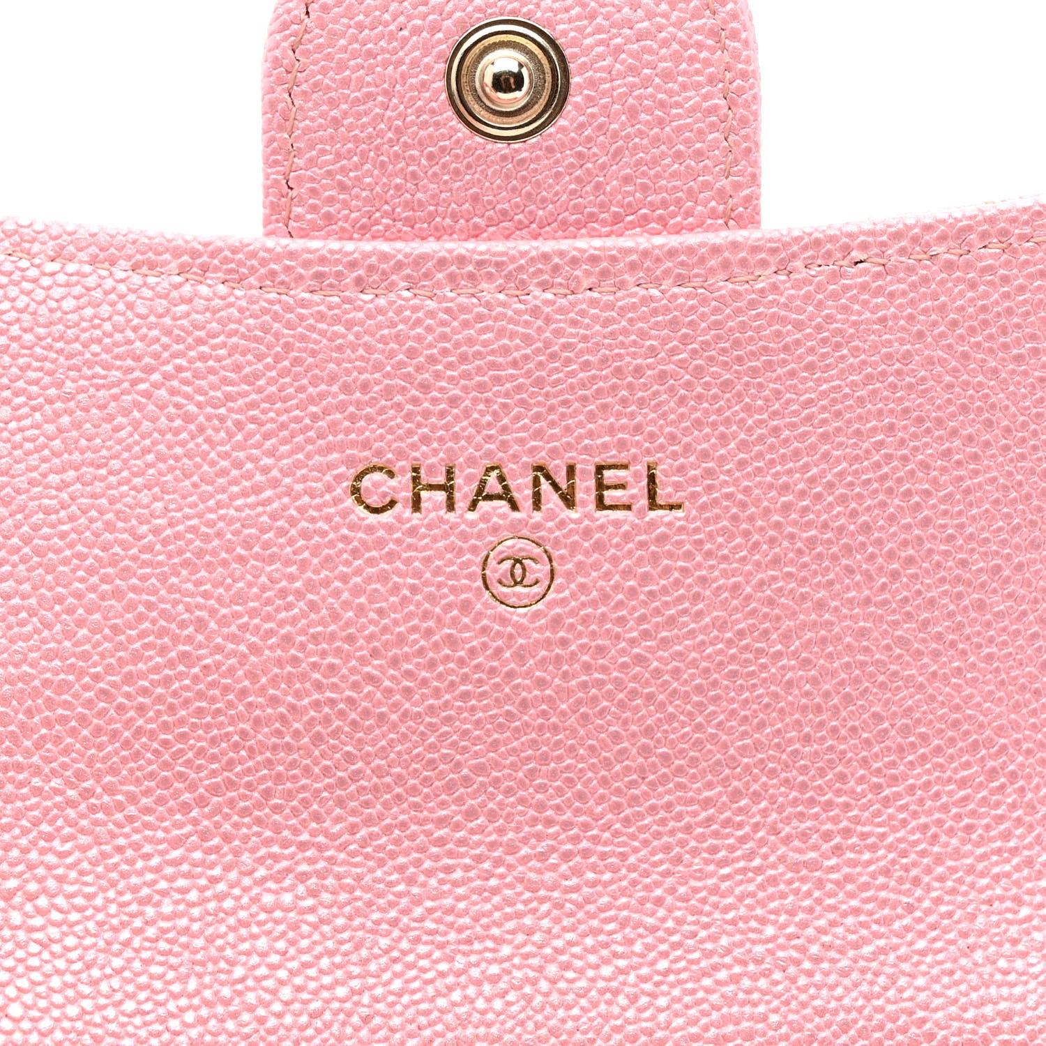 Chanel Iridescent Caviar Quilted Flap Card Holder Rose Pink 6 of 9