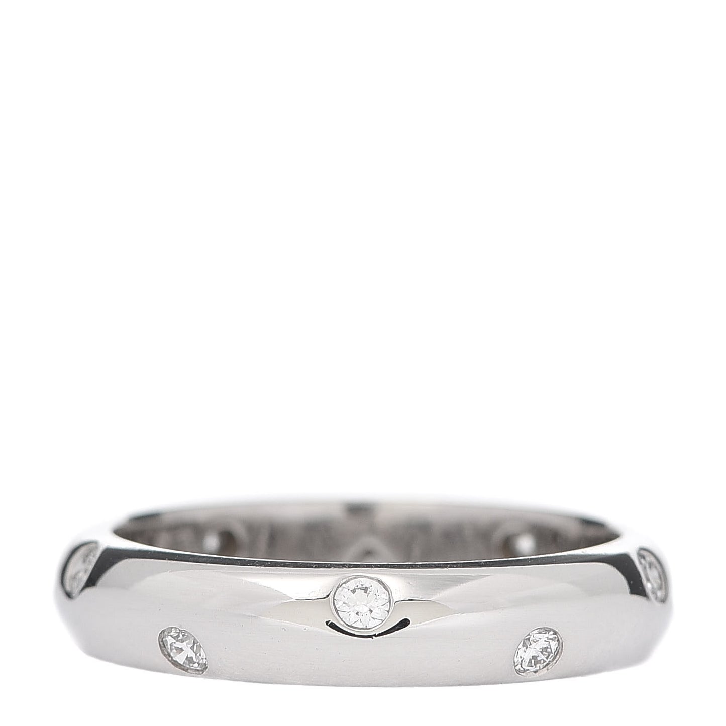 Platinum Diamond 4mm Etoile Band Ring 50 5.25